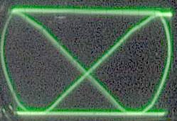 Oscilloscope display of a 40Hz signal.