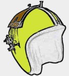 The God Helmet's stimulation is focused on the temporal lobes.