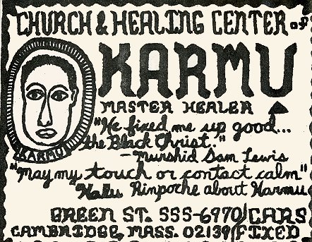 several people made cards and flyers for Karmu, who used them all.