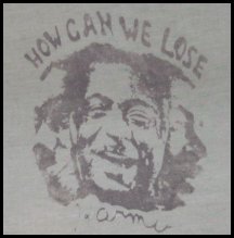 T-Shirt showing Karmu. Picture taken by Garry Earles